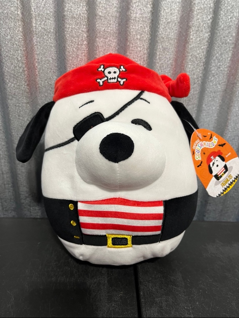 Squishmallow Snoopy Halloween Pirate 2015 8” Plush New with Tags